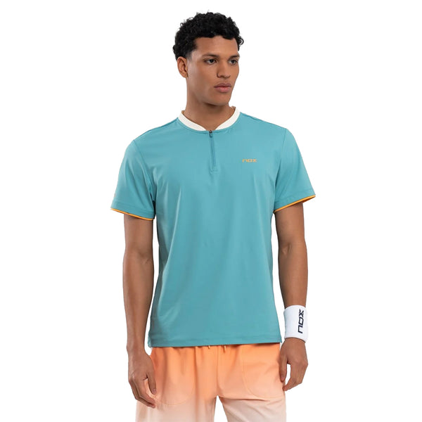 Nox Men's Pro turquoise polo shirt - M