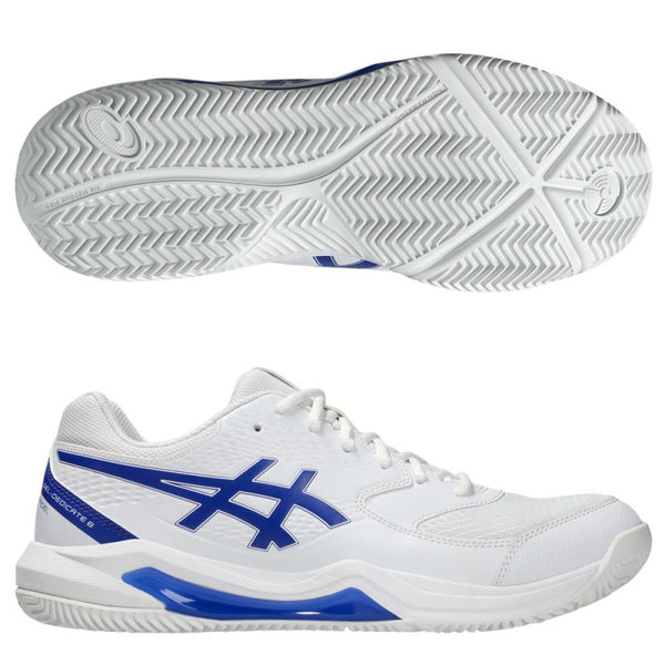 Asics Gel Dedicate 8 Padel white dark cobalt 2025 Padel Shoes
