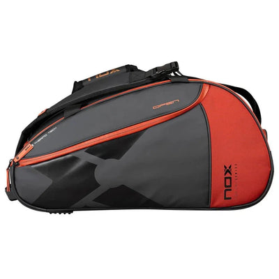 Nox Luxury Open Series Black Red Padel Bag - Padelup