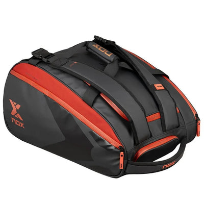 Nox Luxury Open Series Black Red Padel Bag - Padelup