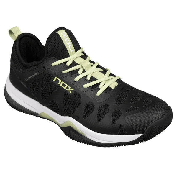 Nox NERBO Black/Soft Lime Padel Shoes - Padelup