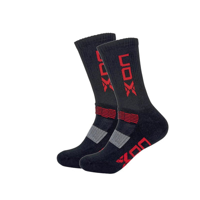 Nox Socks Crew Performance Black/Red - Padelup - Pakistan