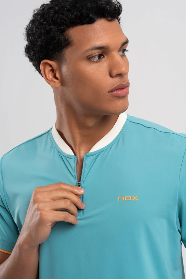 Nox Men's Pro turquoise polo shirt - M