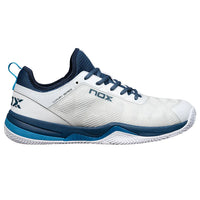 Padel shoes NERBO WHITE/BLUE SUECO
