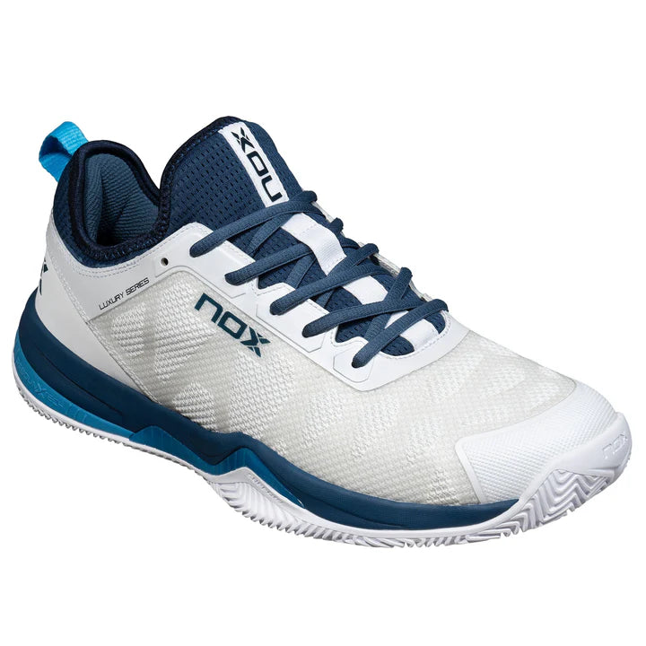 Padel shoes NERBO WHITE/BLUE SUECO