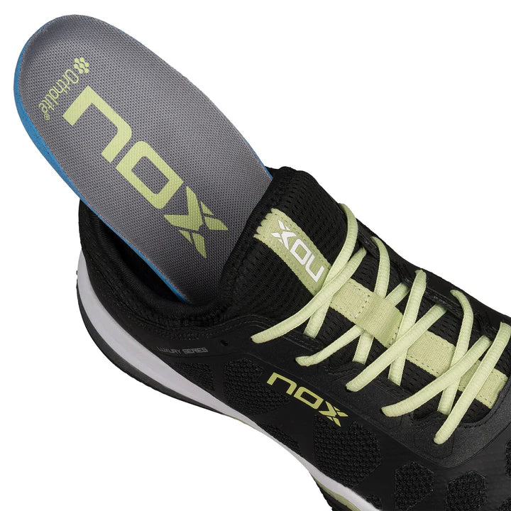 Padel shoes Nox NERBO Black/Soft Lime alternate